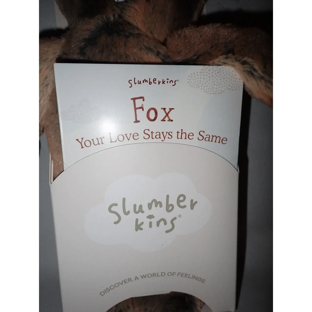 Slumberkins Woodland Fox Kin Plush Stuffed Animal Book Set Family Change 14